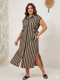 Vestido Ines en Negro y Beis